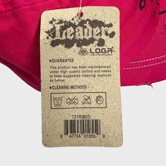 NWT Leader Rhinestone Pink Ribbon Cap Breast Cancer Awareness Bling Hat OSFM - Picture 10 of 11